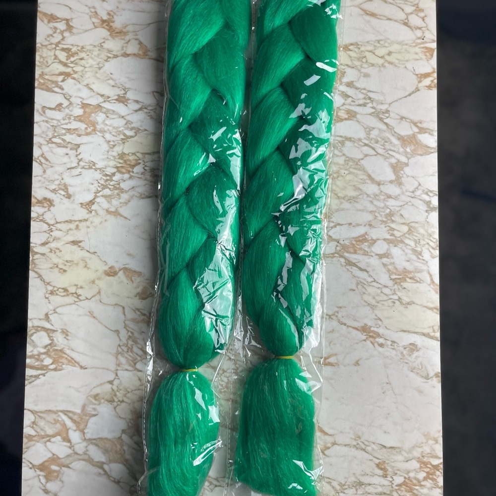 Green Hair Extensions (24”)